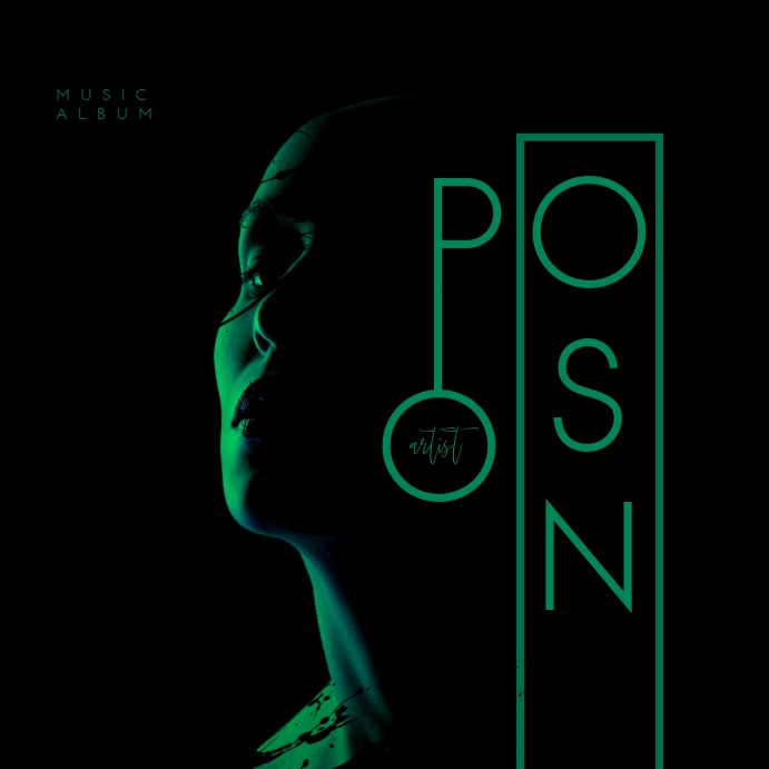 ALBUM COVER | POISON Instagram Post template